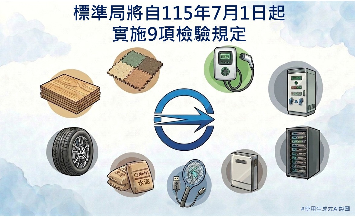 標準局將自115年7月1日起實施「電動車充電設備」等9項商品檢驗規定 強化商品安全.jpg