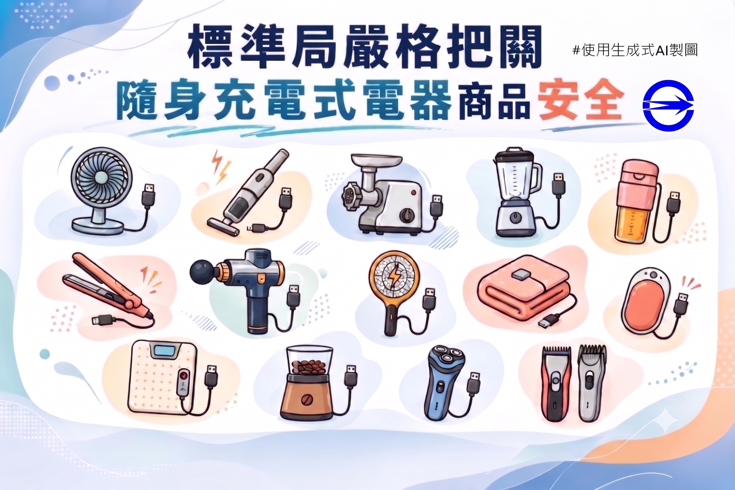 經濟部標準局嚴格把關隨身充電式電器商品安全